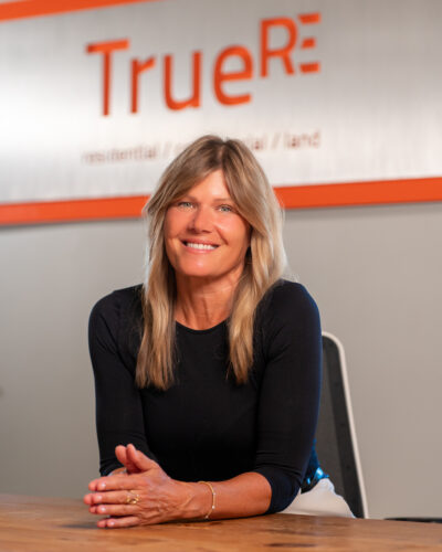 Jen True in the True Real Estate Conference Room