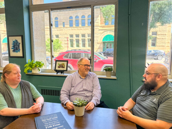 Left to right: Sharon Toland - Circulation Manager, Todd Benz - Publisher, Michael Petersen -Director of Audience Development.