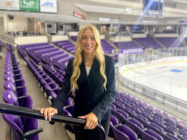 Elsa-Marie Haley in the Mankato Civic Center
